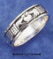 Silver Jewelry Rings Sterling Silver Ring:  Claddagh Heart In Hands Band Ring JadeMoghul