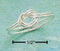 Sterling Silver Ring:  Double Wire Love Knot Ring