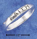 Silver Jewelry Rings Sterling Silver Ring:  "faith" Band Ring JadeMoghul