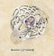 Silver Jewelry Rings Sterling Silver Ring:  Heart Shaped Amethyst Claddagh Ring JadeMoghul