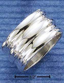 Silver Jewelry Rings Sterling Silver Ring:  High Polish One Piece Stack Ring JadeMoghul