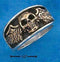 Silver Jewelry Rings Sterling Silver Ring:  Mens Bronze Skull With Wings Ring JadeMoghul