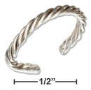 Silver Jewelry Rings Sterling Silver Ring:  Rope Band Toe Ring JadeMoghul Inc.