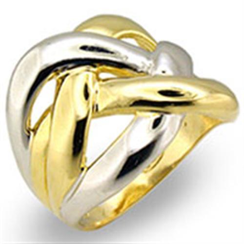 Sterling Silver Ring Set 30511 Reverse Two-Tone 925 Sterling Silver Ring