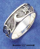 Silver Jewelry Rings Sterling Silver Ring:  Waves And Turtles Band Ring JadeMoghul Inc.