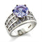 Sterling Silver Rings 03614 - 925 Sterling Silver Ring with AAA Grade CZ