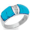 Sterling Silver Rings 20611 - 925 Sterling Silver Ring with Synthetic