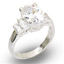Sterling Silver Rings 21121 - 925 Sterling Silver Ring with AAA Grade CZ