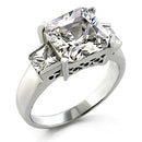 Sterling Silver Rings 21209 - 925 Sterling Silver Ring with AAA Grade CZ