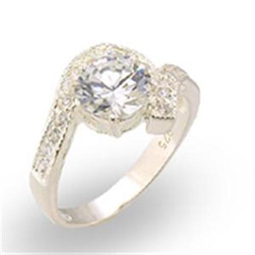 Sterling Silver Rings 30122 - 925 Sterling Silver Ring with AAA Grade CZ