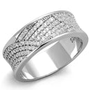 Sterling Silver Rings For Women TS376 Rhodium 925 Sterling Silver Ring