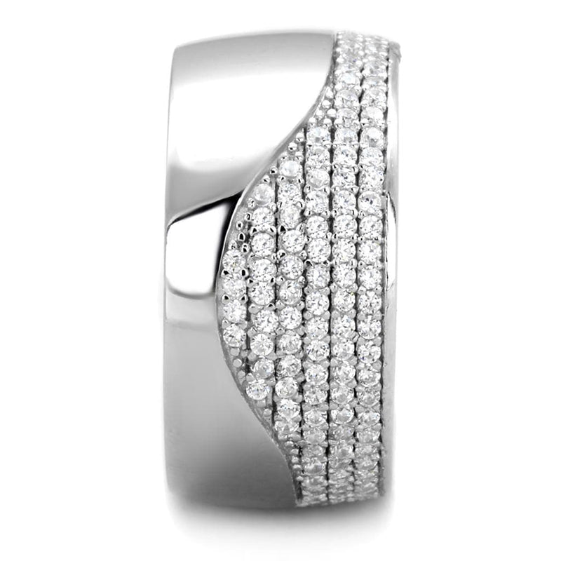 Sterling Silver Rings For Women TS378 Rhodium 925 Sterling Silver Ring