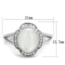 Sterling Silver Rings For Women TS393 Rhodium 925 Sterling Silver Ring