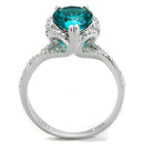 Sterling Silver Rings For Women TS394 Rhodium 925 Sterling Silver Ring