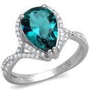 Sterling Silver Rings For Women TS394 Rhodium 925 Sterling Silver Ring