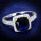 Sterling Silver Rings For Women TS395 Rhodium 925 Sterling Silver Ring