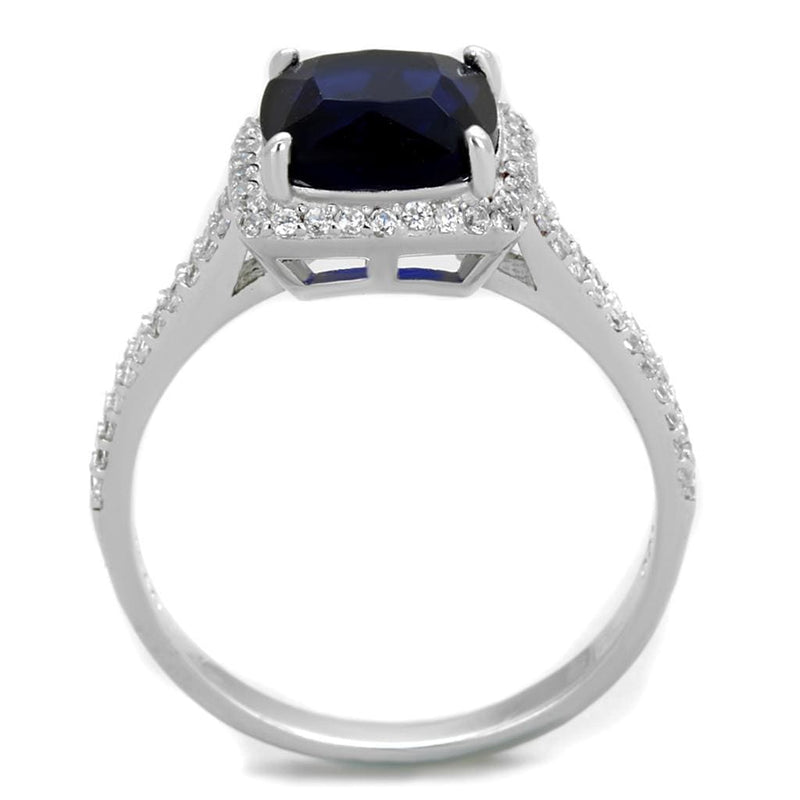 Sterling Silver Rings For Women TS395 Rhodium 925 Sterling Silver Ring