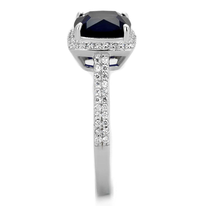 Sterling Silver Rings For Women TS395 Rhodium 925 Sterling Silver Ring