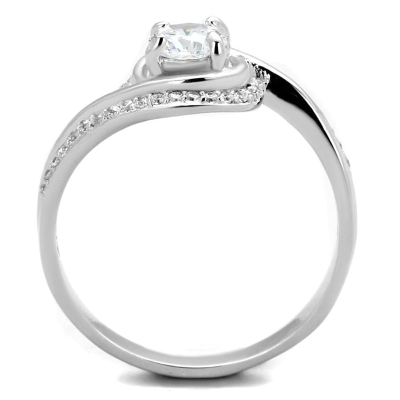 Sterling Silver Rings For Women TS397 Rhodium 925 Sterling Silver Ring