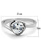 Sterling Silver Rings For Women TS398 Rhodium 925 Sterling Silver Ring