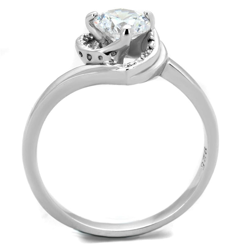 Silver Jewelry Rings Sterling Silver Rings For Women TS398 Rhodium 925 Sterling Silver Ring Alamode Fashion Jewelry Outlet