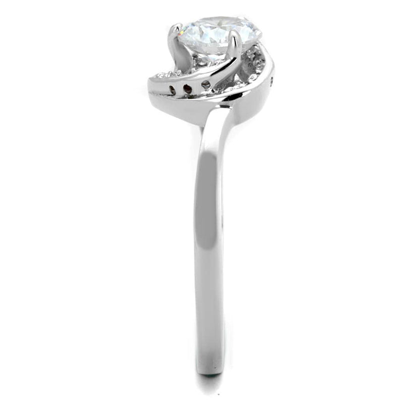 Sterling Silver Rings For Women TS398 Rhodium 925 Sterling Silver Ring