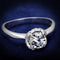 Sterling Silver Rings For Women TS399 Rhodium 925 Sterling Silver Ring