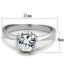 Sterling Silver Rings For Women TS399 Rhodium 925 Sterling Silver Ring