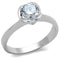 Sterling Silver Rings For Women TS399 Rhodium 925 Sterling Silver Ring