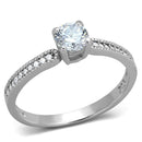 Sterling Silver Rings For Women TS401 Rhodium 925 Sterling Silver Ring