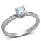 Sterling Silver Rings For Women TS401 Rhodium 925 Sterling Silver Ring