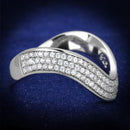 Sterling Silver Rings For Women TS402 Rhodium 925 Sterling Silver Ring