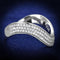 Sterling Silver Rings For Women TS402 Rhodium 925 Sterling Silver Ring