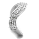 Sterling Silver Rings For Women TS402 Rhodium 925 Sterling Silver Ring