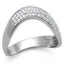Sterling Silver Rings For Women TS402 Rhodium 925 Sterling Silver Ring
