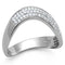 Sterling Silver Rings For Women TS402 Rhodium 925 Sterling Silver Ring