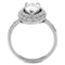 Sterling Silver Rings For Women TS414 Rhodium 925 Sterling Silver Ring