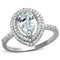 Sterling Silver Rings For Women TS414 Rhodium 925 Sterling Silver Ring