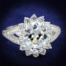 Sterling Silver Rings For Women TS415 Rhodium 925 Sterling Silver Ring