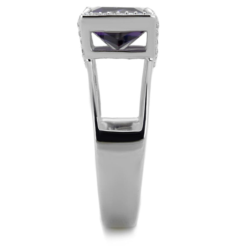 Sterling Silver Rings For Women TS417 Rhodium 925 Sterling Silver Ring