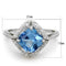 Sterling Silver Rings For Women TS419 Rhodium 925 Sterling Silver Ring