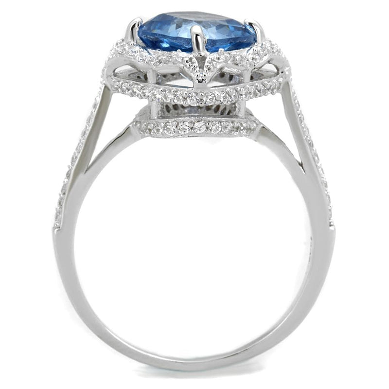 Sterling Silver Rings For Women TS419 Rhodium 925 Sterling Silver Ring