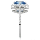 Sterling Silver Rings For Women TS419 Rhodium 925 Sterling Silver Ring
