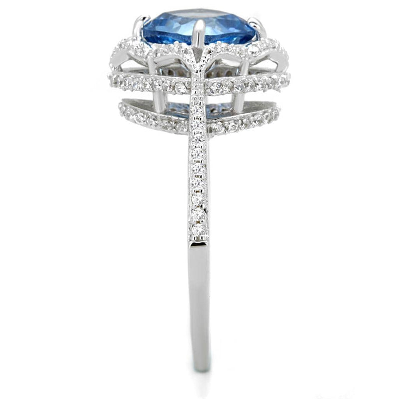 Sterling Silver Rings For Women TS419 Rhodium 925 Sterling Silver Ring