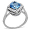 Sterling Silver Rings For Women TS419 Rhodium 925 Sterling Silver Ring