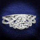 Sterling Silver Rings For Women TS421 Rhodium 925 Sterling Silver Ring