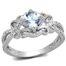 Sterling Silver Rings For Women TS421 Rhodium 925 Sterling Silver Ring
