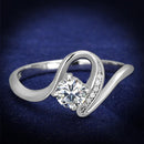 Sterling Silver Rings For Women TS424 Rhodium 925 Sterling Silver Ring
