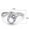Sterling Silver Rings For Women TS424 Rhodium 925 Sterling Silver Ring