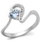 Sterling Silver Rings For Women TS424 Rhodium 925 Sterling Silver Ring